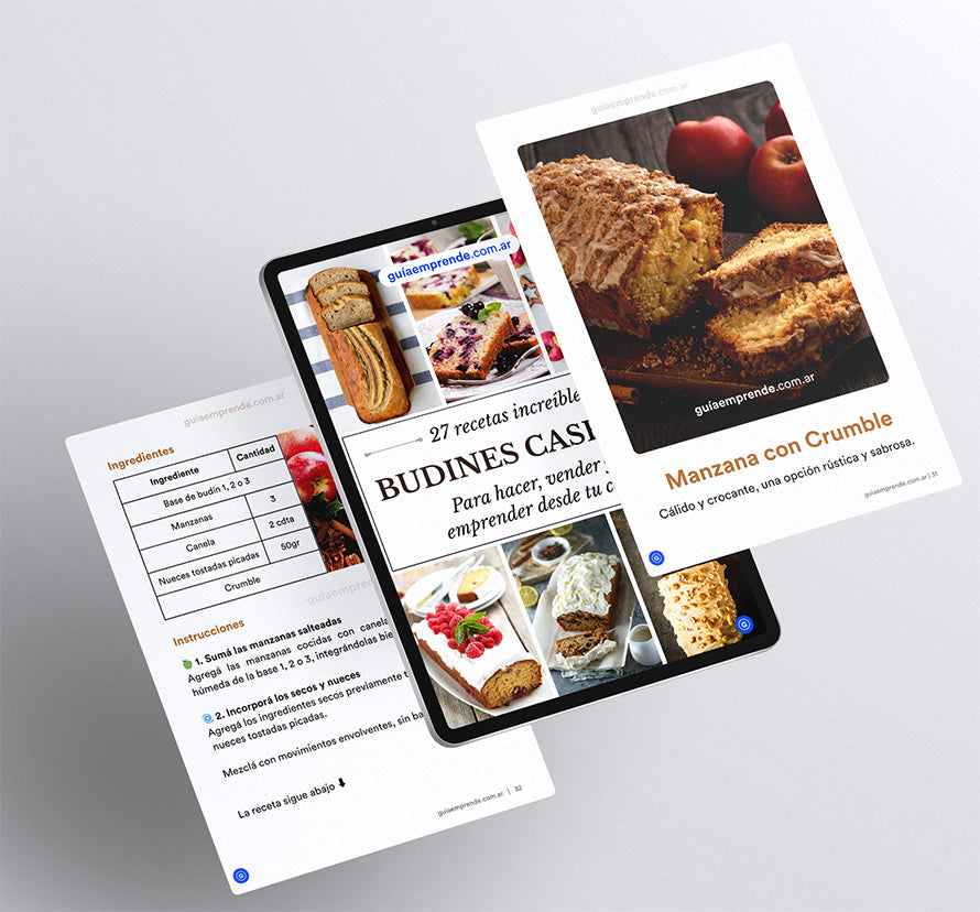 27 Receta de budines caseros para emprender
